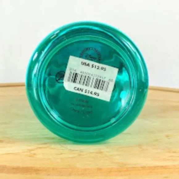 Disney Mickey Mouse Water Bottle Clear Green Yellow Push Button Opening 24 fl oz - Picture 7 of 7